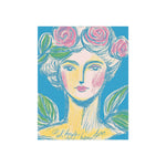 Rosette Muse - Feminine Vintage-Inspired Fine Art Poster