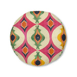 Colorful Retro Geometric Pattern Floor Pillow