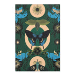 Nocturnal Garden Butterfly Accent Rug