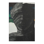 Abstract Duality Textured Silhouette Rug
