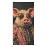 Regal Pig Couture Elegance & Sunglasses Bath Towel