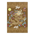 Golden Celestial Dragon Accent Rug