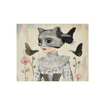 Mysterious Cat Lady Fine Art Poster