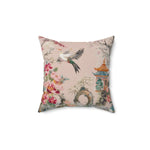Peach Blossom Serenity Throw Pillow