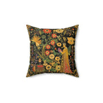 Garden of Whimsy Persian-Inspired Floral Throw Pillow
