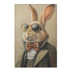 Dandy Hare Aristocratic Rabbit Accent Rug