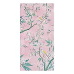 Floral Birds on Pink Bath Towel