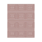 A top view of a Contemporary Eclipse Illusion Hand Tufted Wool Rug in red, showcasing its unique geometric pattern. Ideal for those seeking large area rugs that add a modern touch to living rooms. This wool rug blends style and comfort, making it a perfect choice for living room area rugs.