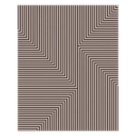 A striking black and white illusion pattern on a hand-tufted wool area rug, perfect for enhancing your living room or office space. This modern design adds a touch of sophistication to any living room area rugs collection.