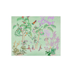 Green Chinoiserie Paradise Fine Art Poster