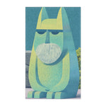Mystic Guardian Cotton Kitchen Towel – Bold & Whimsical Design