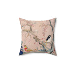 Blossom Notes & Porcelain Dreams Throw Pillow