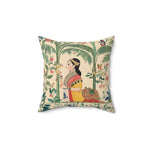 Royal Garden Muse Throw Pillow