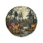 Deer and Wildlife Forest Floor Pillow