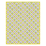 This elegant area rug features a gold border with scallop and lotus patterns, creating a sophisticated design perfect for living rooms. The hand-tufted wool rug, sized 8x10, showcases vibrant pink and green floral motifs against a soft background, adding a touch of luxury to any living space.