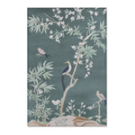 Serene Birds & Blossoms Accent Rug