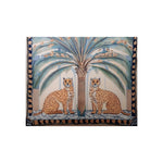 Cheetah and Palm Tropical Fine Art Poster