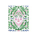 Floral Spirit Face Fine Art Poster