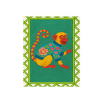 Chinoiserie Playful Monkey Fine Art Poster