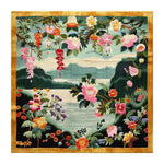 Blossom Cascade Hand Tufted Area Rug beautifully crafted with vibrant floral patterns. This wool rug is perfect for adding a splash of color to your bedroom or dining room, offering an elegant and cozy touch to any space.