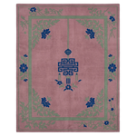 Blush Floral Lantern Hand Tufted Wool Rug