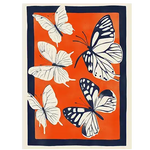 The Butterfly Meadow Hand Tufted Rug features a vibrant design with large, detailed butterflies in contrasting colors on an orange background. This area rug is perfect for adding a touch of elegance to your living room or office space. Made from high-quality wool, it offers both style and comfort, making it an ideal choice for rugs in an office setting.