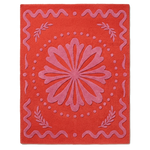 Coral Bloom Medallion Hand Tufted Rug