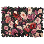 A beautiful hand tufted area rug featuring a vibrant crimson flower cascade design. This floral rug is perfect for adding a touch of elegance to living rooms. Ideal as a large living room rug, it showcases intricate floral patterns in rich colors, crafted from high-quality wool.