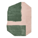 Emerald Blush Canvas Hand Tufted Rug - MAIA HOMES