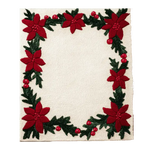 The "Festive Floral Harmony Hand Tufted Rug" blends vibrant floral patterns with a festive touch, creating a warm and inviting atmosphere in any room. Handcrafted for quality, this plush rug adds seasonal charm and elegance to your holiday decor.