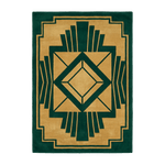 Golden Crested Vault Hand Tufted Rug - MAIA HOMES