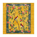 Golden Hour Chinoiserie Hand Tufted Area Rug featuring a vibrant floral design with birds, perfect for adding a touch of elegance to your bedroom. This wool rug showcases intricate patterns and vivid colors, making it a standout piece among bedroom rugs.