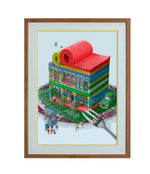 HOME IS WHERE THE LAPIS Wall Art Print