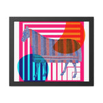 House of Horse Black Framed Poster Wall Art 20" x 16" (Horizontal) Semi Glossy