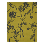 Mustard Bloom Silhouette Hand Tufted Rug