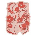 Rose Botanical Frame Hand Tufted Rug