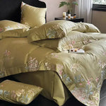 1000TC Egyptian Cotton Flowers Embroidery Bedding Set - MAIA HOMES