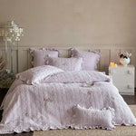 4PCS Pink Milk Velvet Winter Bedding Set - MAIA HOMES