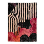 Striped and Swirled Hand Tufted Rug