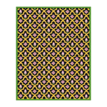 This area rug showcases a stunning design with gold borders and scalloped lotus patterns on a black background, perfect for adding a touch of elegance to dining rooms or living rooms. The wool rug combines style and comfort, making it a beautiful choice for dining room carpets or living room decor.