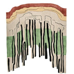 Abstract Earth Pulse Hand Tufted Rug