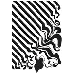 An artistic Black and White Melting Hand Tufted Wool Rug showcasing a unique abstract pattern. Perfect as an area rug for enhancing the aesthetic of large living rooms or offices, this wool rug blends modern design with timeless elegance, making it an ideal choice for rugs in living rooms.