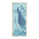 Elegant Blue Peacock Floral Hand Tufted Area Rug, perfect for adding a touch of luxury to your bedroom. This wool rug features a stunning design of a majestic peacock surrounded by intricate floral patterns, ideal for bedroom rugs and enhancing any bedroom decor.