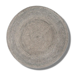 Classic gray round jute area rug, perfect for enhancing your living room or dining room decor. This beautifully crafted round rug adds a natural touch to any space, making it an ideal choice for rugs for the living room.