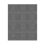 Elegant Contemporary Eclipse Illusion Hand Tufted Wool Area Rug with black and white geometric patterns, perfect for enhancing modern office spaces or adding a stylish touch to living rooms.