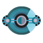 This image showcases the Contemporary Round Evil Eye Hand Tufted Wool Rug, a stunning area rug perfect for adding a touch of modern elegance to your bedroom. The rug features a vibrant circular design in shades of teal and black, ideal for large area spaces. Made from high-quality wool, it's both stylish and durable, making it a great choice among bedroom area rugs.