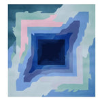 The Crystal Vortex Dream Hand Tufted Rug is a captivating area rug featuring an abstract design with swirling layers of blue, pink, and green hues. This square rug is perfect for adding a contemporary touch to large living room spaces. Made from high-quality wool, this square area rug not only enhances the aesthetics of your home but also provides a soft and comfortable feel underfoot.