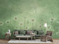 Dazzling Daisies - Green Wallpaper Mural - MAIA HOMES