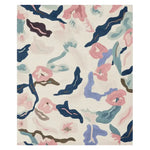 Dreamscape Mosaic Hand Tufted Area Rug featuring an abstract design with soft pastel colors of pink, blue, and green. Perfect for contemporary living rooms, this wool rug adds a touch of elegance and style. Ideal as an 8x10 rug for living room spaces.
