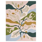 The Flora Twist Field Hand Tufted Rug is a contemporary area rug featuring an abstract design with organic shapes in muted earth tones. Perfect for adding a touch of modern elegance to your living room, this wool rug combines comfort and style, making it an ideal choice for area rugs for living room spaces.